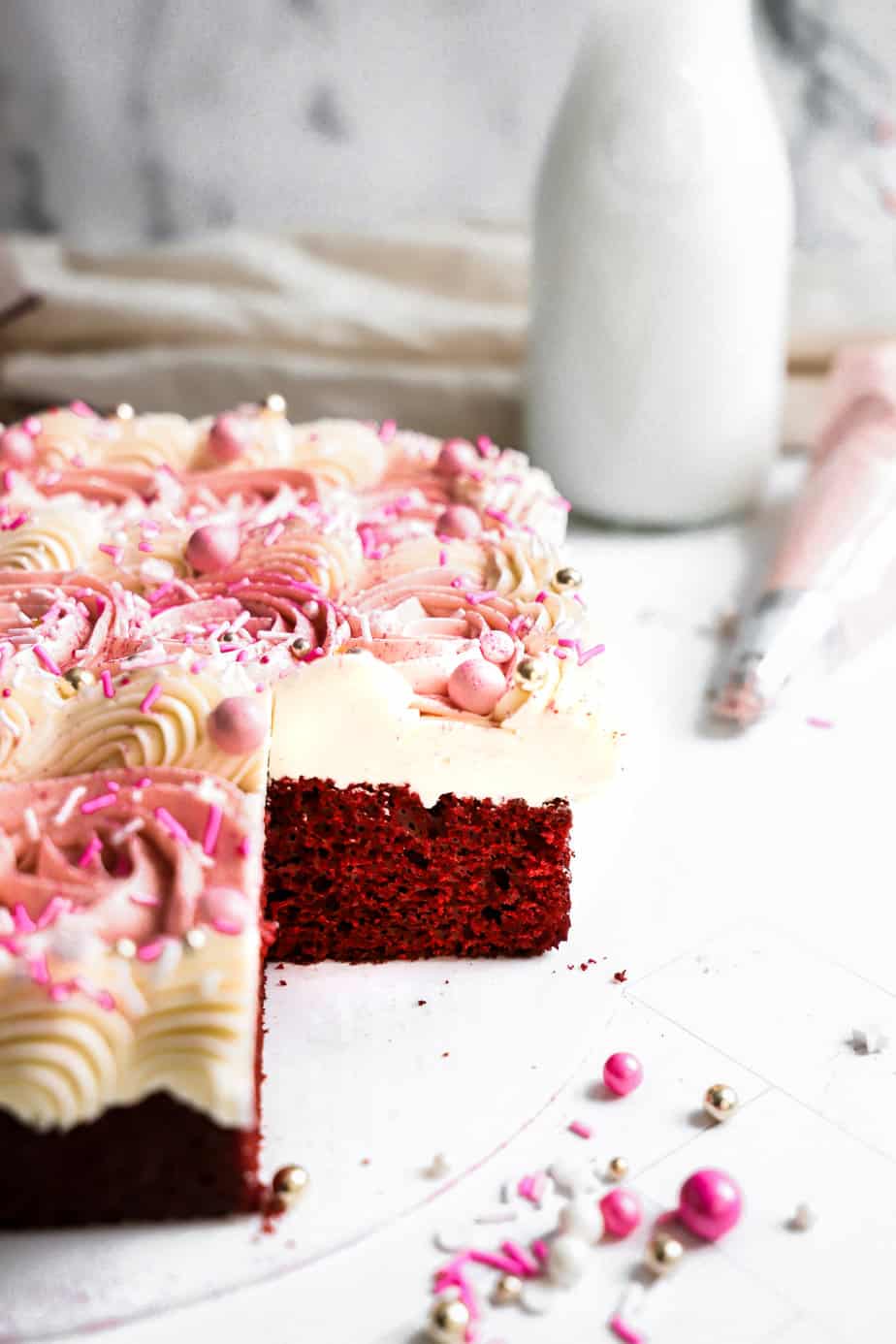 RED VELVET SHEET CAKE