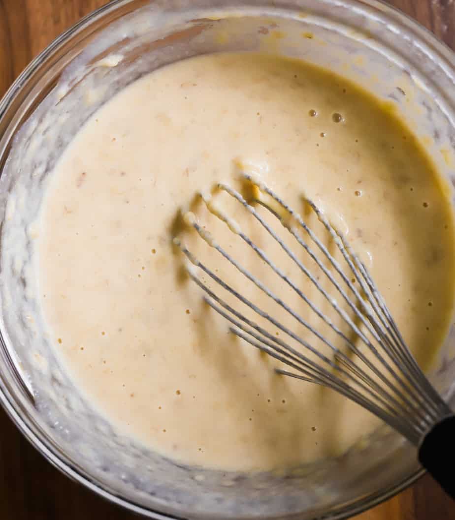 whisked wet ingredients step 2