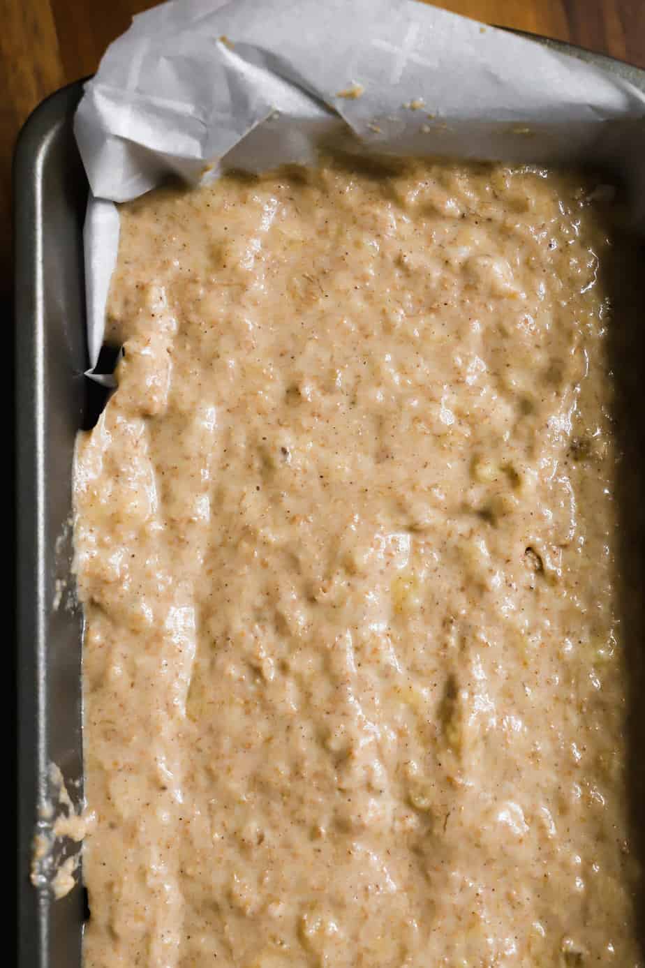 unbaked easy healthy banana bread