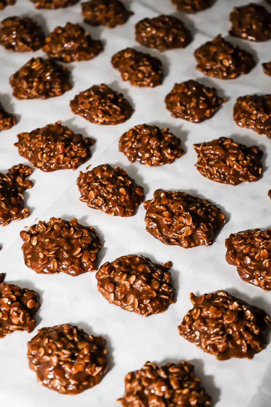 no bake cookies cooling final step