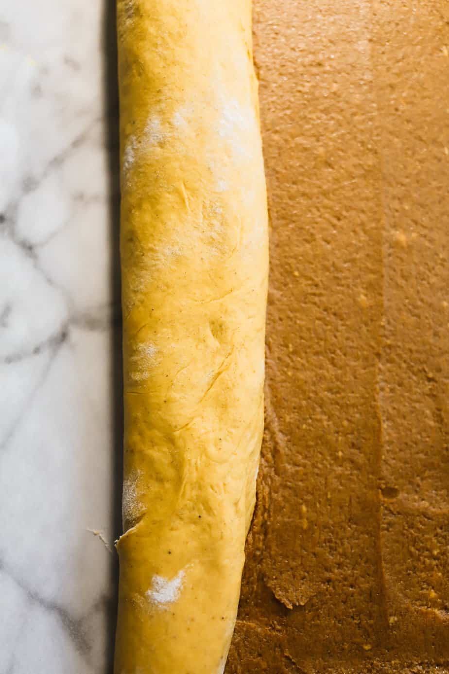 rolling the dough step 16