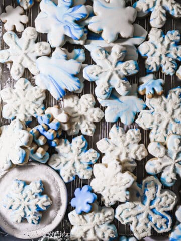 snowflake no spread sugar cookies