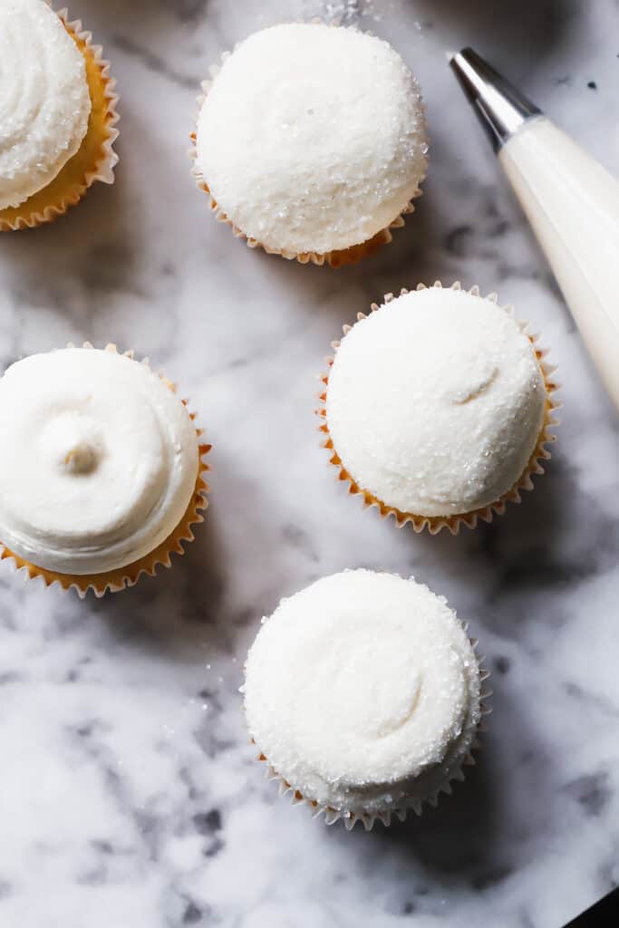 snowball cupcakes