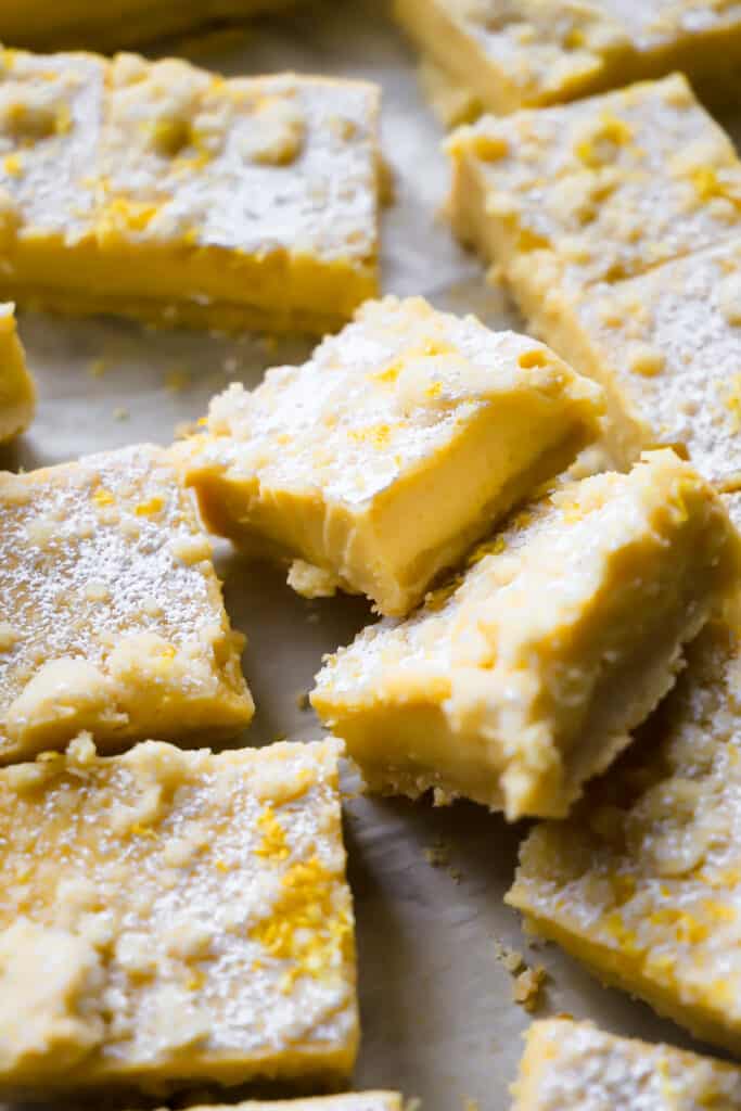 lemon shortbread bars