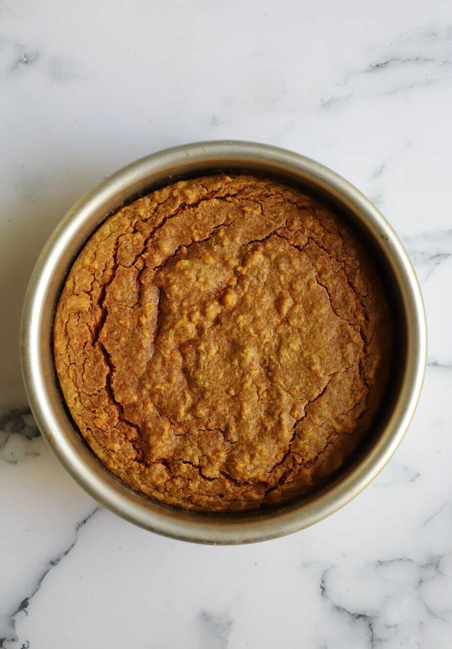 dog birthday cake baked step 4