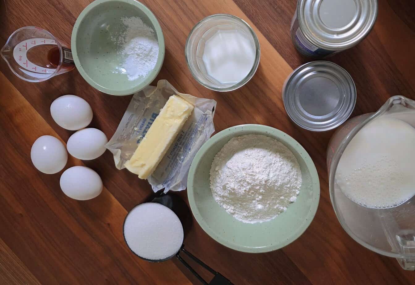 tres leches cake ingredients