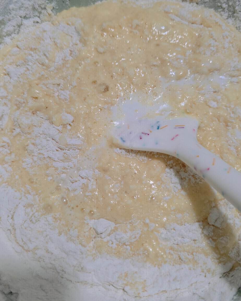 tres leches ingredients mixed step 4