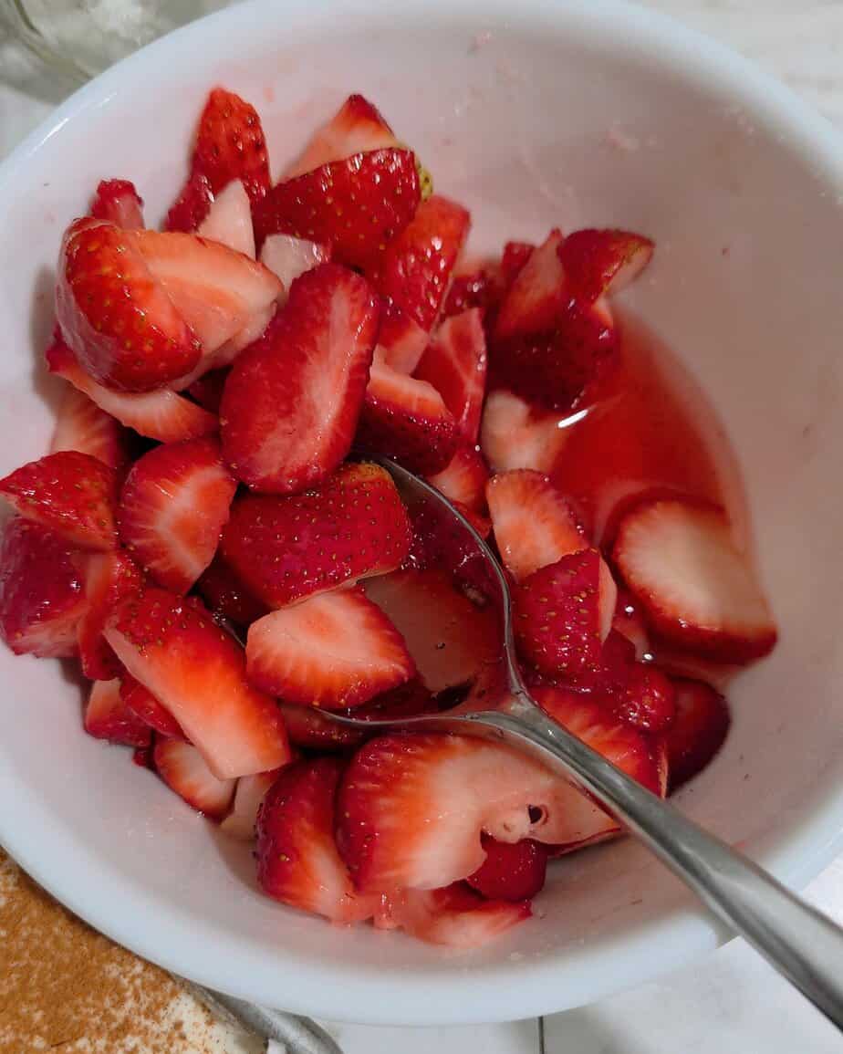 macerated strawberries
