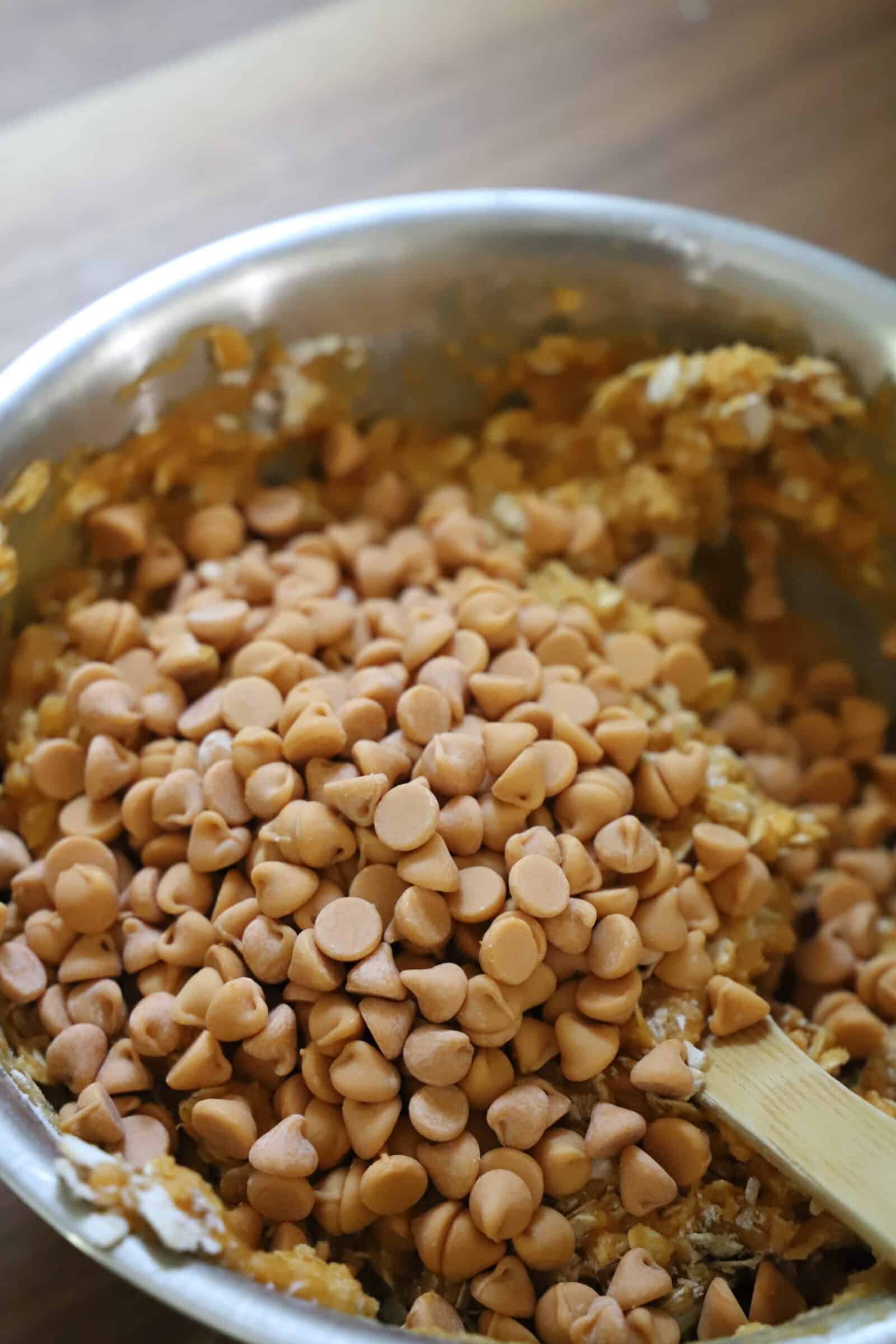 butterscotch chips added in cookie dough