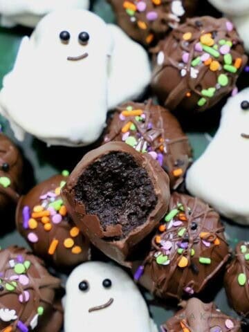 halloween oreo truffles