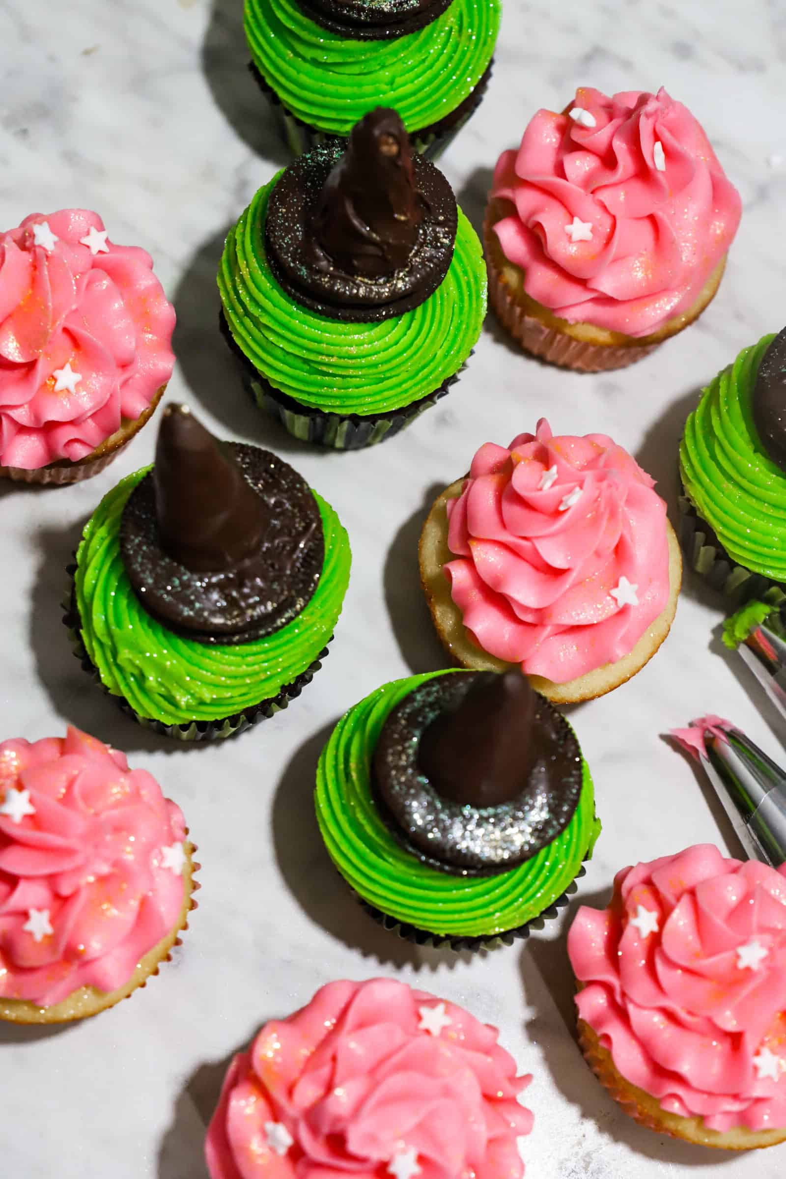 wicked cupcakes top view